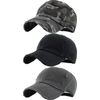 Solid Cap Bundle - Distressed Black, Charcoal, Black Camo (3 Pack)