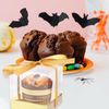 DOITOOL Cupcake Containers - 12Pack Clear Boxes with Single Cupcake Carrier, BPA-Free (Gold)