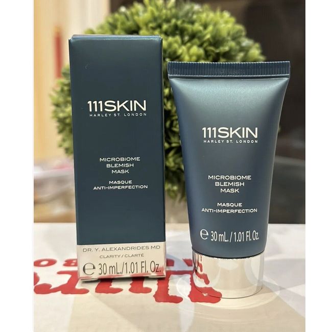 111Skin Microbiome Blemish Mask 1.01 fl. oz. /30ml.  New in Box Travel Size