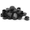 40 Pcs Black Plastic Locking 7/8" 22mm Dia. Panel Hole Plugs