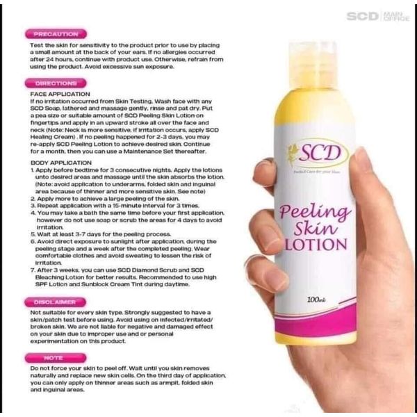 SCD Skin Peeling Lotion 100ml. 1 Bottle (Louise Beauty Box 🇺🇸)