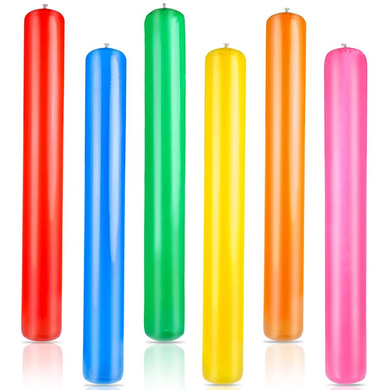 Pool Inflatable Sticks 41.3 Inch Pool Noodles Pvc Swimming Noodles Colorful Inflatable Pool Noodle Adults Float Water Noodles Ou