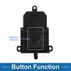 A ABSOPRO Power Window Switch Rear Passenger Side Window Control Switch for Honda Civic Ciimo Black