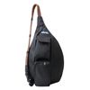 KAVU Mini Rope Sling Pack with Adjustable Rope Shoulder Strap - Jet Black