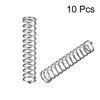 sourcing map Wire Diameter 0.05" , OD 0.39" , Free Length 2" Spring Steel Coil Extended Compressed Spring 10pcs