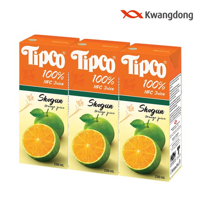 (Directly managed in Guangdong) TIPCO Shogun Orange 200ml 48 packs