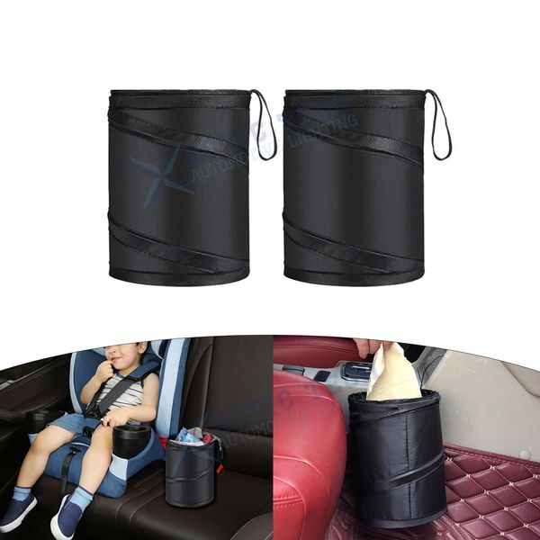Collapsible Hanging Garbage Container Bin Rubbish Bucket For Car Minivans SUVs