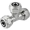 16x16x16mm PEX-AL-PEX Brass Compression Pipe Fittings TEE