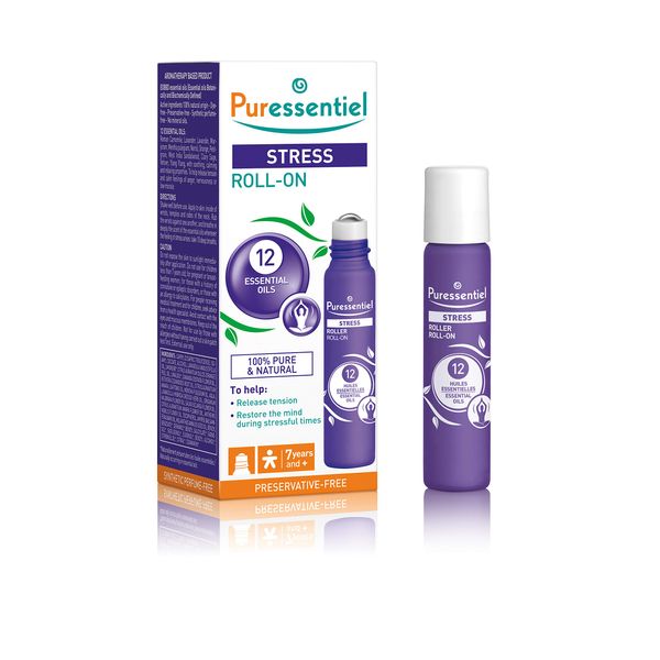 Puressentiel Rest & Relax, Stress Roll-On - 5 ml - Helps promote Healthy Sleep, Stress Relief & Anxiety Relief Routines - Soothing, Relaxing & Naturally Calming Essential Oils - Aromatherapy