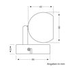 ledscom.de Tauri Ceiling Light / Wall Light Matt Stainless Steel 1x GU10 Max. 25 W