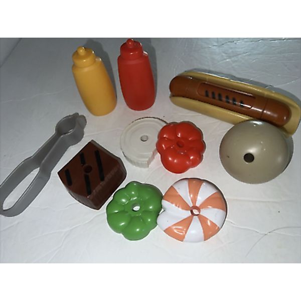 Fisher Price Servin’ Surprises BBQ Grill Set Replacement Fun Food Pretend Play