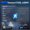 XTOOL A30M +Cable Car Bluetooth OBD2 Scanner Bidirectional Full Diagnostic Tool
