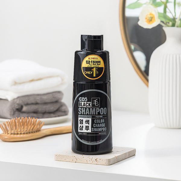 GDS Blackmo Just One Dye Shampoo 250ml (Ultra-low irritation, hair texture improvement, scalp care, gray hair dye)