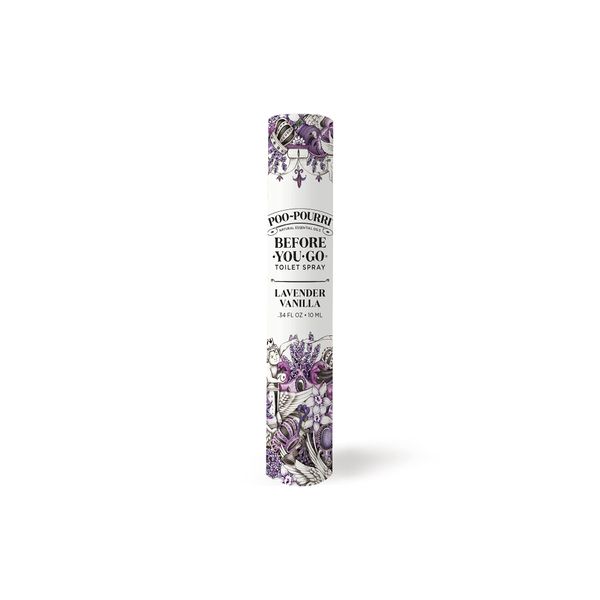 Poo-Pourri Before-You-Go Toilet Spray, Lavender Vanilla, Travel Size 10 mL - Lavender, Vanilla and Citrus