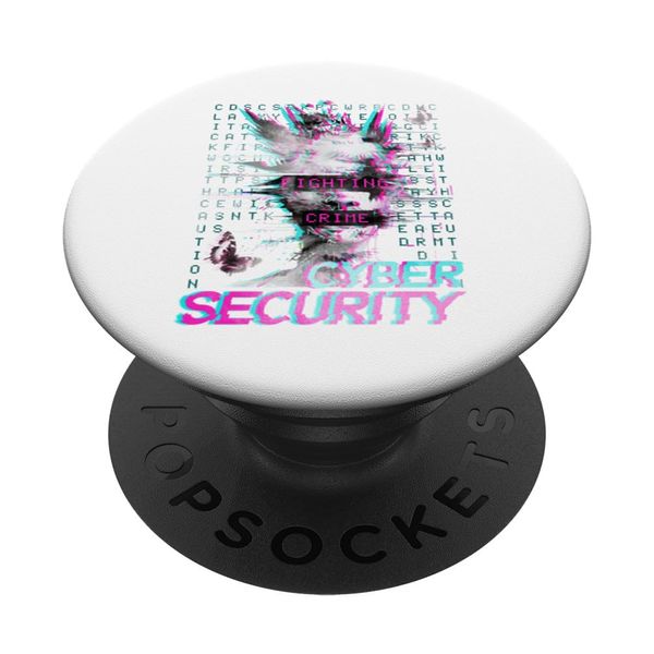 Fighting Cyber Crime Cybersecurity CISSP Cyber Security PopSockets Adhesive PopGrip