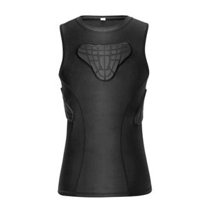 Maillot De Compression Rembourré Pour Sports De Contact - Football, Paintball, Baseball - Protection Épaules, Poitrine, Côtes - Taille Élastique