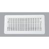 10 PACK - 4" X 10" WHITE FLOOR DIFUSER - STEEL FLOOR REGISTER 