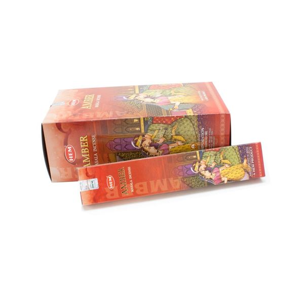 HEM Amber Masala Incense (12 Packs)
