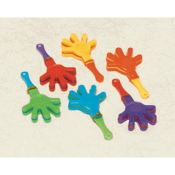 Amscan Mini Hand Clapper-1 Pc. Toys, 3 1/2" x 1 3/4", Multi Color