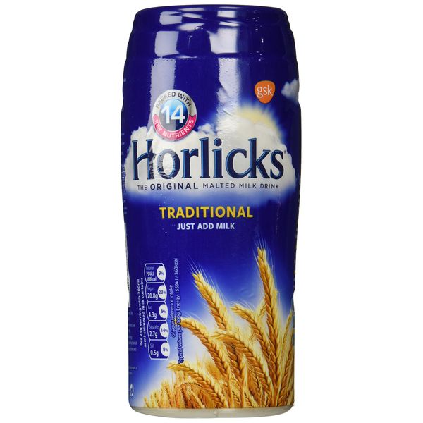 Horlicks Malted Milk Powder 500 Gram Jar - Made in England for Malt - Creamy, Malty Taste - Free From Artificial Colors, Sweeteners, and Preservatives