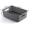 Plastic Storage Baskets 8 Pack Gray Durable Easy to Use, Flexible, Multi-Purpose