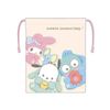 Sanrio Character Drawstring Bag with Gusset, Cream