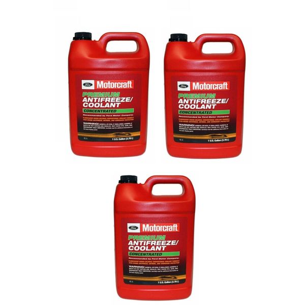 3x Engine Coolant PREMIUM CONCENTRATED Fluorescent green ANTIFREEZE MOTORCRAFT