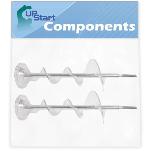 2-Pack WR17X11705 Refrigerator Dispenser Auger Replacement for General Electric GSH22JSXASS Refrigerator - Compatible with WR17X11705 Ice Maker Auger - UpStart Components Brand