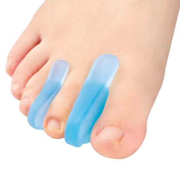 Kimihome Gel Toe Separator-Toe Dichtung-Wiedergutmachung Überlappende Zehen, Verhinderung von Reibung und Druckentlastung, Linderung der durch Ballen verursachten Schmerzen, (8er Pack) Blau