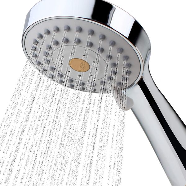 HO2ME High Pressure Handheld Shower Head with Powerful Shower Spray against Low Pressure Water Supply Pipeline, Multi-functions, w/ 79 inch Hose, Bracket, Flow Regulator, Chrome Finish