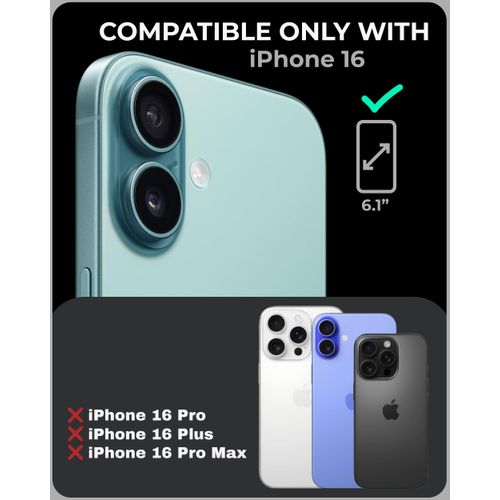 TORU CX Slim for iPhone 16 Case Wallet | Protective Shockproof Heavy Duty Cover with Hidden Card Holder & Card Slot | Mirror & Wrist Strap Included - Camouflage