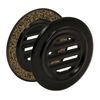 FHC SPT834MB No-Draft Speak-Thru Matte Black Finish 5-5/16" Diameter