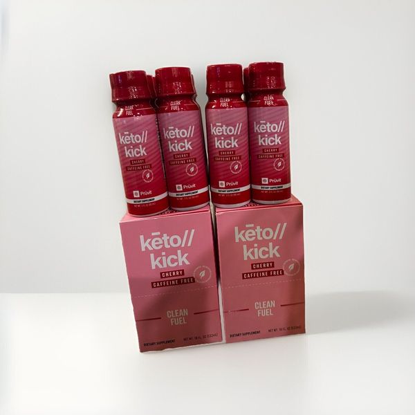 PRUVIT KETO KICK ketones Shot Cherry Caffeine Free (12 servings)