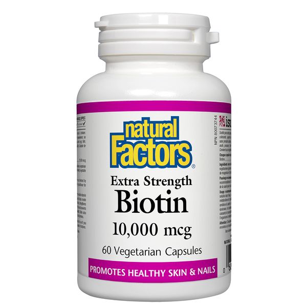 Natural Factors Biotin 10,000 mcg 60 caps Extra Strength