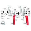 Felco FEL7 Model 7 Professional Secateurs, Red