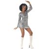 Sexy Disco Diva Dress Costume - S Black