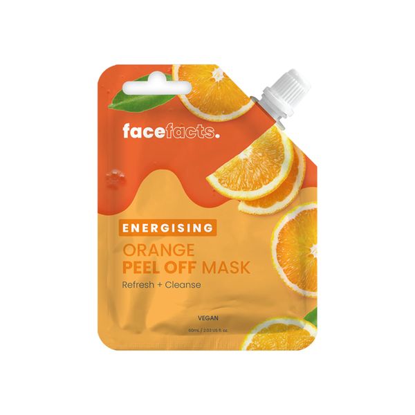 Face Facts Energising Orange Citrus Peel Off Mask | Cleanses + Moisturises | 60ml