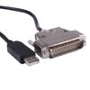 USB to DB25 Male Serial Converter Apdater Null Modem Crossover Printer Cable FTDI Driver Programming for Epson TM-T88V Printer