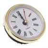Clock Insert Replacement 65MM Diameter DIY Clock Repair Roman Numbers White Face for PRECISION Movement(Gold)