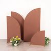 4 Matte TERRACOTTA Fitted Spandex Half Moon Wedding Arch Backdrop STAND COVERS