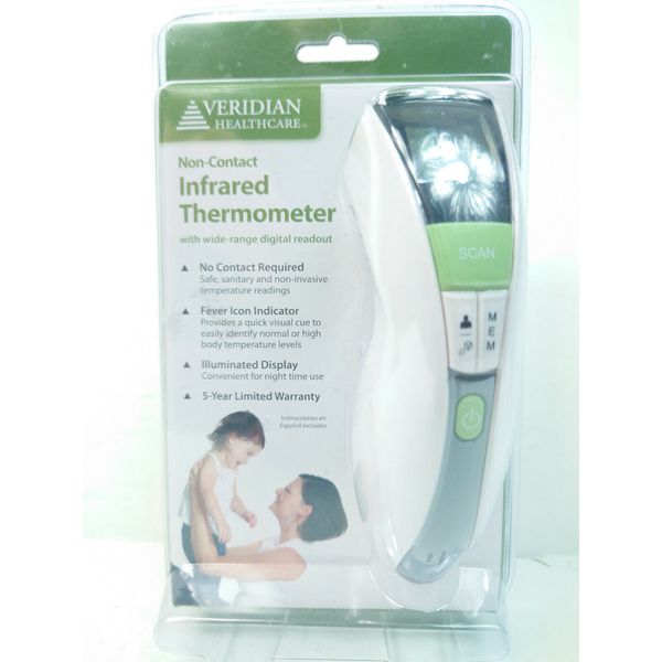 Veridian Health Care Infrared Forehead Non-Contact Thermometer Model 09-349