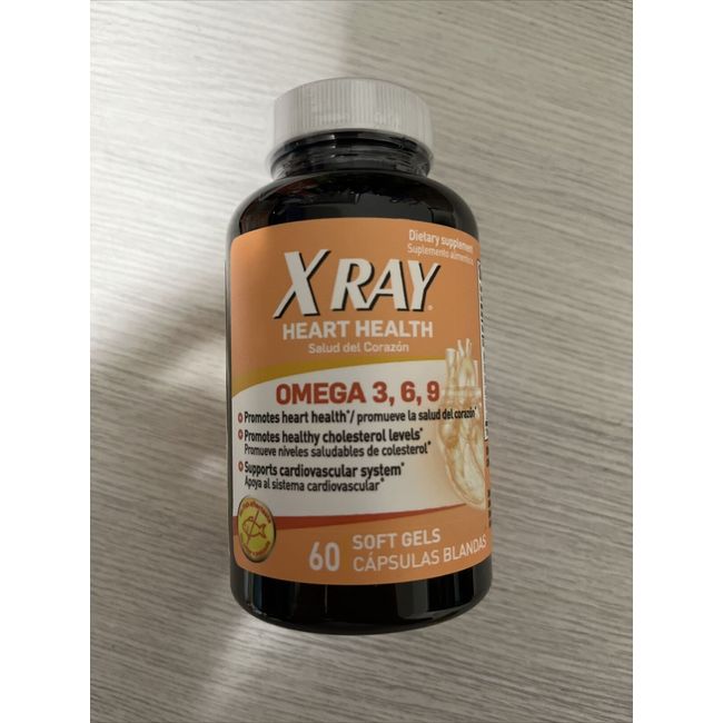 Xray Heart Health Omega 3, 6, & 9, 60 Softgels Capsules - Exp 07/24