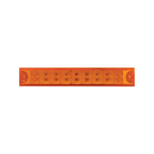GG Grand General 76985 12 Inches Spyder Amber 18 LED Park/Turn Light Bar, Amber Lens, Double Row