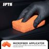 SPTA 1Pc Microfiber Applicator Car Wash Sponge Pad for Effortless Wax Sealant