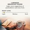 Peet's Coffee Luminosa Light Roast K-Cup Pods 60 Count