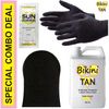 Best Spray Tan Solution - VERY DARK - 32 oz + Sunless Tanning Self Tanner Lotion