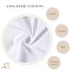 Men's White Handkerchiefs,100% Soft Cotton Hankie (Pattern1-6 pcs)