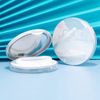 Plastic Empty Reusable Powder Puff Case, Empty Refillable Loose Powder Box, Portable Makeup Setting Powder Blush Case Container with Powder Puff for Travel Daily Use