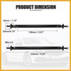 Partuto 2pcs 150mm 5.91" Adjustable Car Bumper Splitter Support Rod Black Replacement