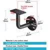 8 Pack Black Wall Mount Handrail Bracket for Flat Surface Square Top Railing ...